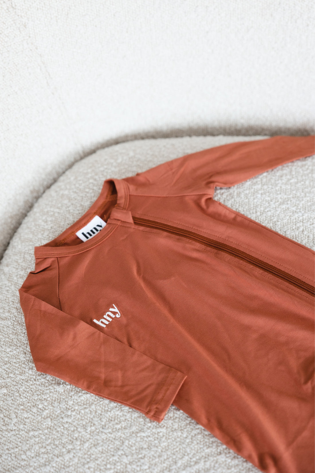 Bailey Onesie Baked Clay and Brandy